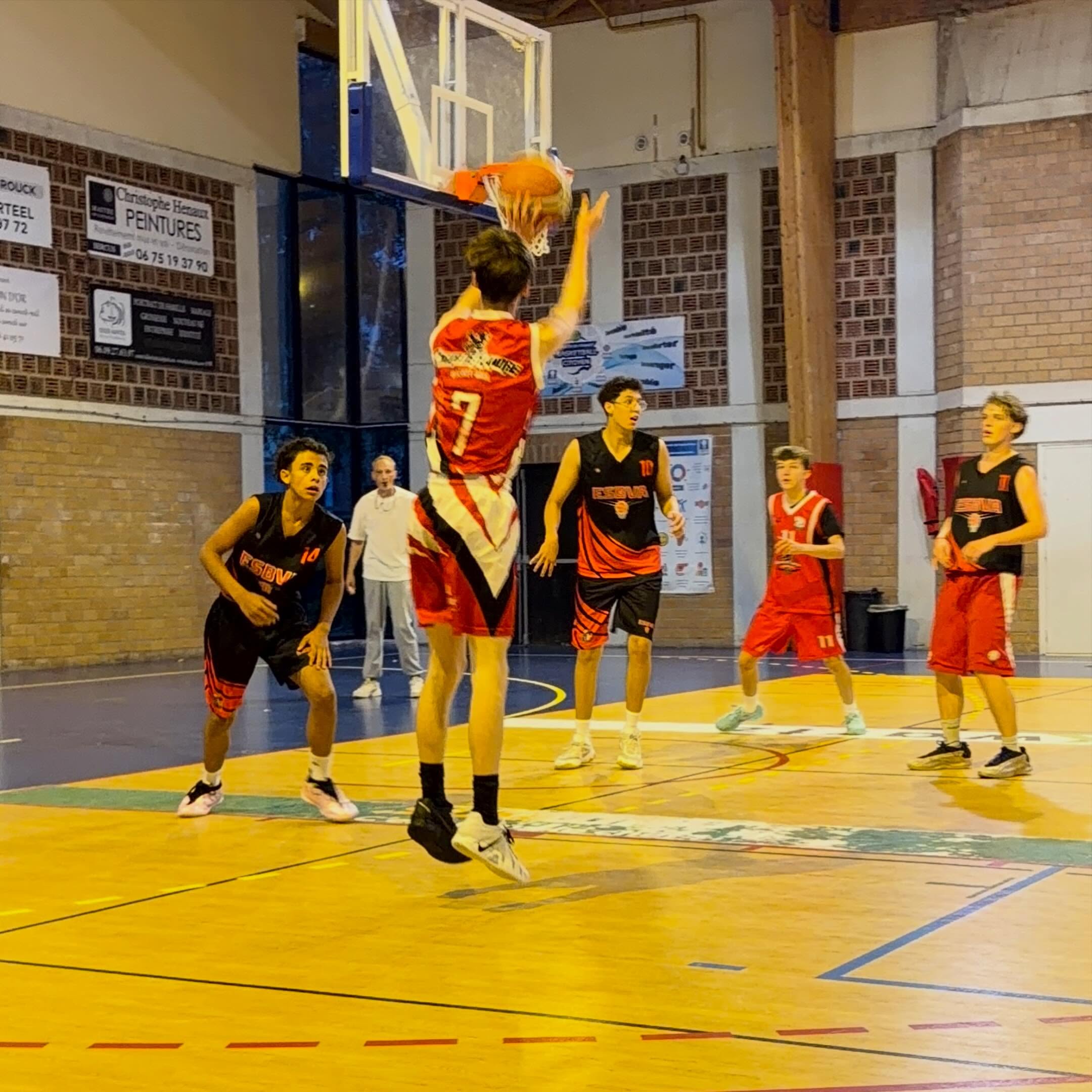 Action de match des U18M-1 du CFBB